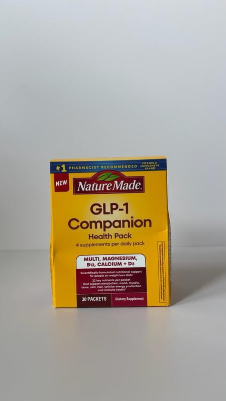 Nature Made GLP-1 Companion Health Pack, Nutritional Support for Weight Loss Diets, 30 Ct - Walmart.com Nature Made GLP-1 Companion Health Pack, Nutritional Support for Weight Loss Diets, 30 Ct - Walmart.com