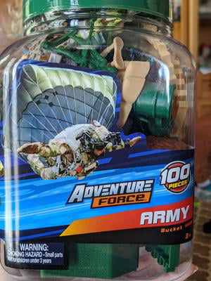 Adventure Force Army Bucket, 100 Pieces 