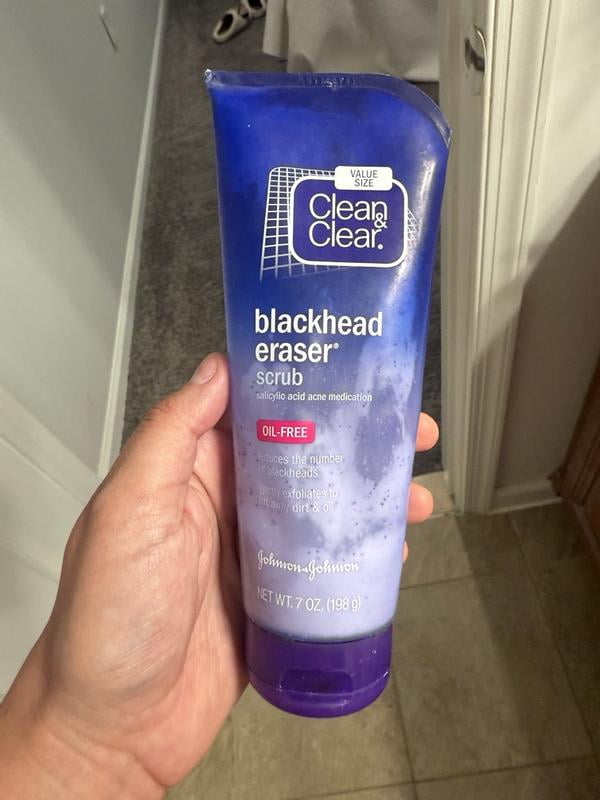 Clean & Clear Blackhead Eraser Facial Scrub, 2% Salicylic