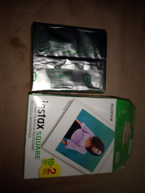 Fujifilm Instax Square Twin Film - 20 Sheets Photo Refill, White