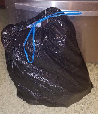 Hefty® Ultra Flex Waste Bags, 30 gal, 1.05 mil, 6 x 2.1, Black, 150/Carton
