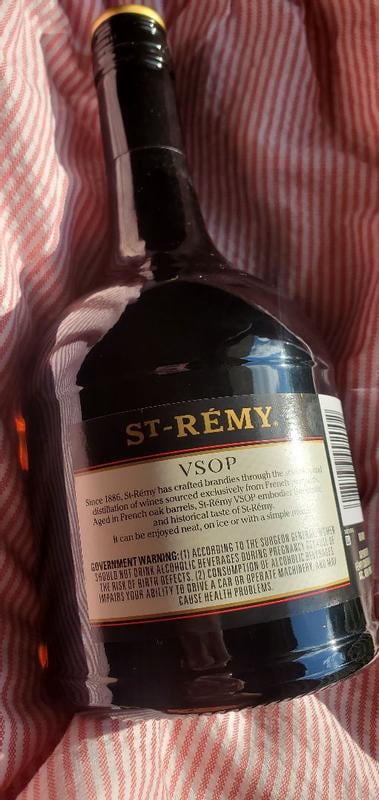 St-Remy, French Brandy, VSOP 750ml Glass Bottle, 40% ABV, Iconic