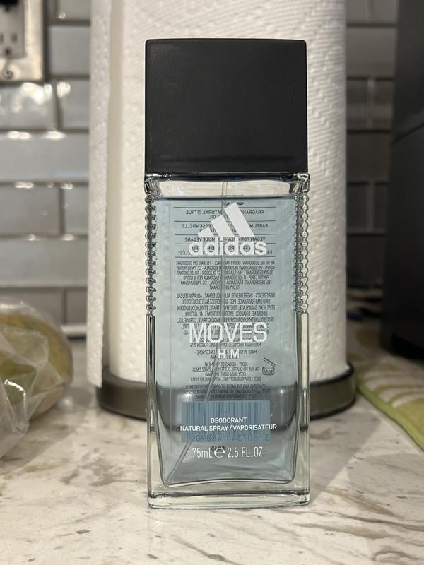 adidas Moves for Him Deo Natural Spray for Men, Aromatic fragrance