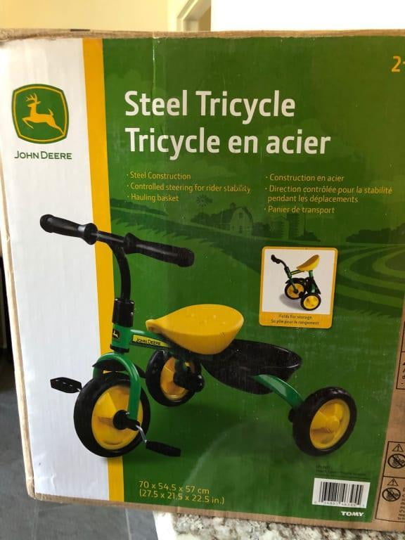 john deere steel tricycle