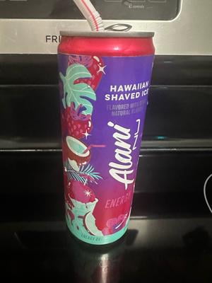Alani Nu Zero-Sugar Energy Drink, Hawaiian Shaved Ice Flavor, 12