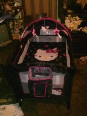 baby trend floral garden pack and play