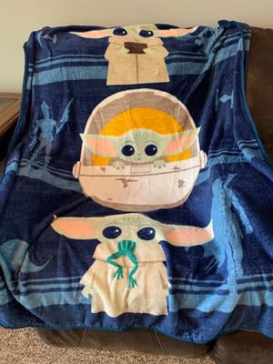 Baby yoda throw blanket walmart clearance