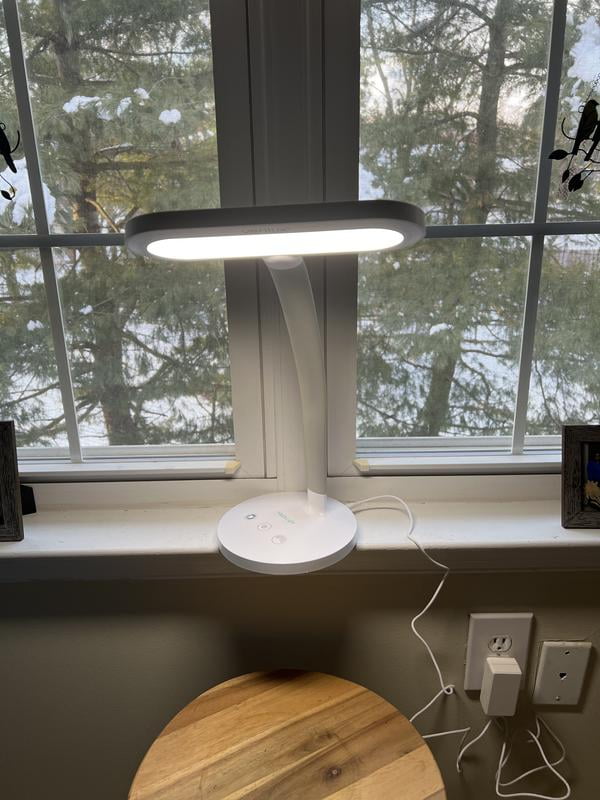 Verilux, HappyLight Duo 2-in-1 Light Therapy Desk Lamp, VT37WW1