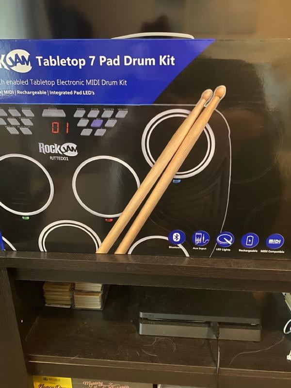 RockJam Digital Beat Making 7 Pad Electronic Tabletop Drum