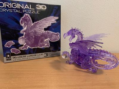 Deluxe 3D Crystal Puzzle - Purple Dragon - Walmart.com