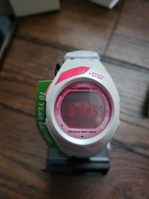 Casio Women's Digital Strap 60-Lap Sport Watch, Water-Resistant