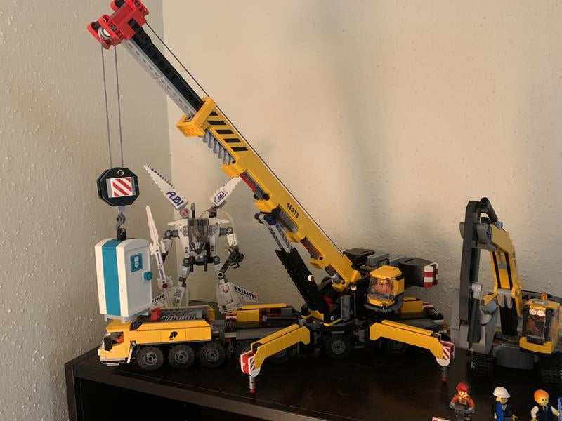 LEGO City Yellow Mobile Construction Crane Building Toy, Creative