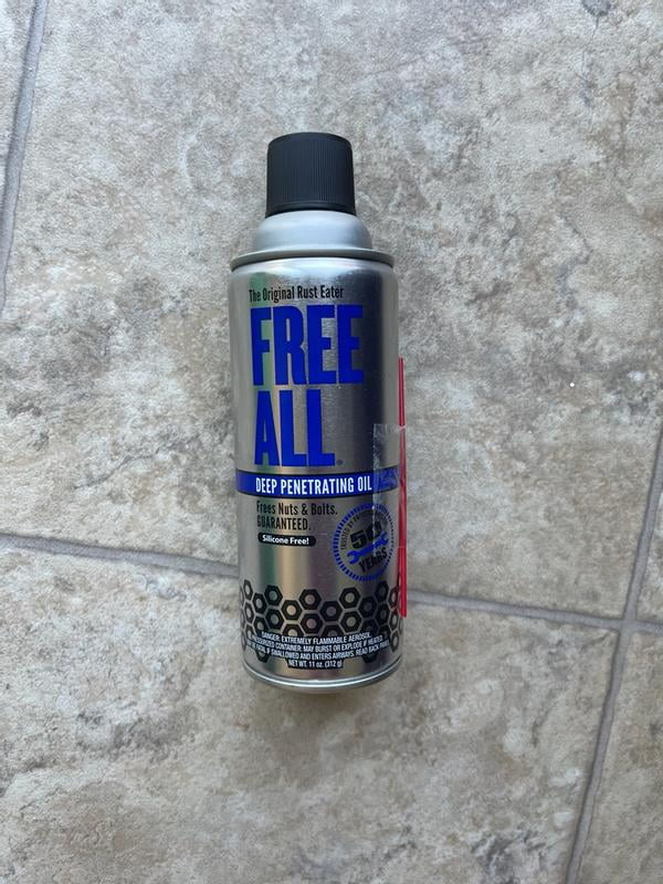 Free All Deep Penetrating Rust Spray Lubricant, Multipurpose, 11 oz -  Walmart.com