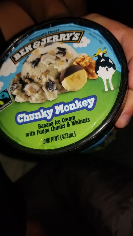 ben and jerry's chunky monkey ice cream