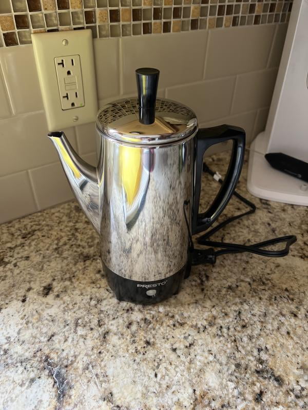 Presto®, Coffee Percolator, 6 Cup Stainless Steel, Traditional