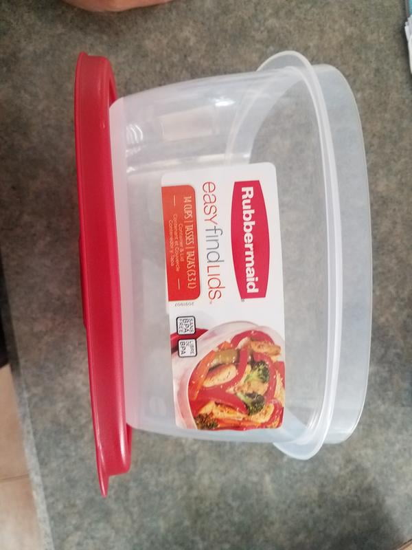 Rubbermaid Premier Easy Find Lids Food Storage Containers, 14 Cup, Gra –  ShopBobbys
