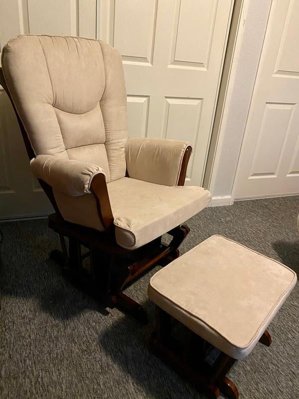 afg sleigh glider with ottoman