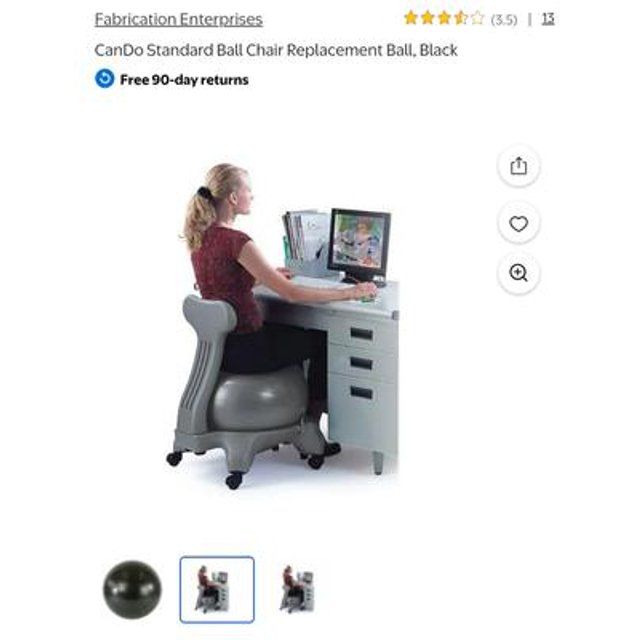 CANDO Inflatable Ball Chair - 22 Inch Active Seating For Office And Home Use