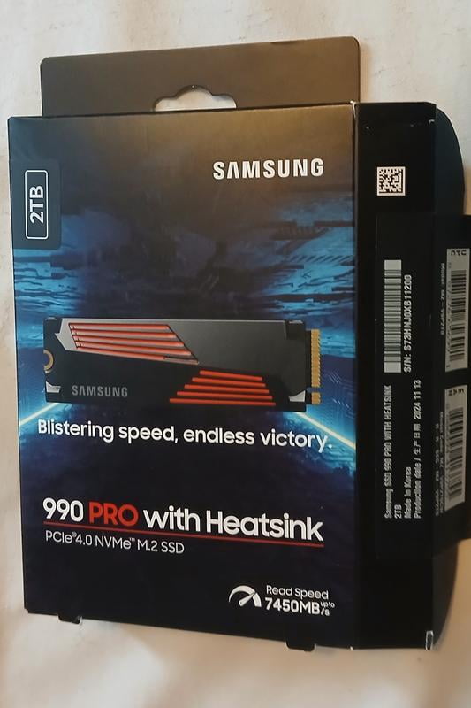 SAMSUNG 990 PRO M.2 2280 2TB PCIe Gen 4.0 NVMe SSD MZ-V9P2T0B/AM