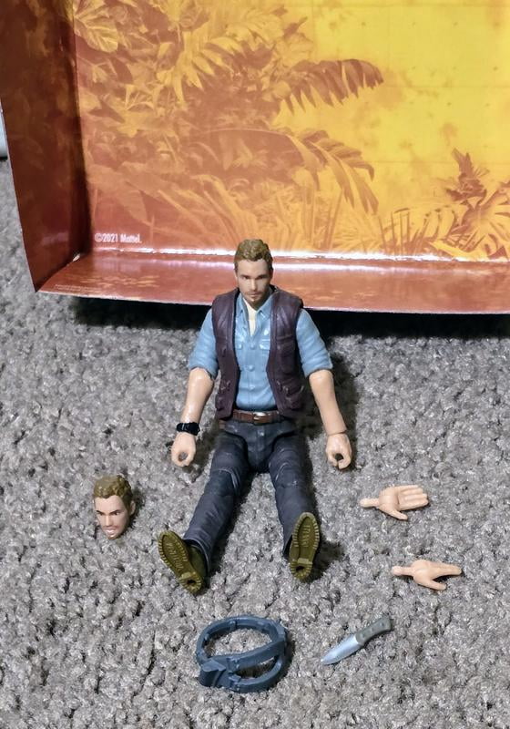Mattel Jurassic World – Figurine Owen Grady Collection Hammond – 9,5 Cm – 16 Points D'Articulation – Cadeau Fan Dès 8 Ans