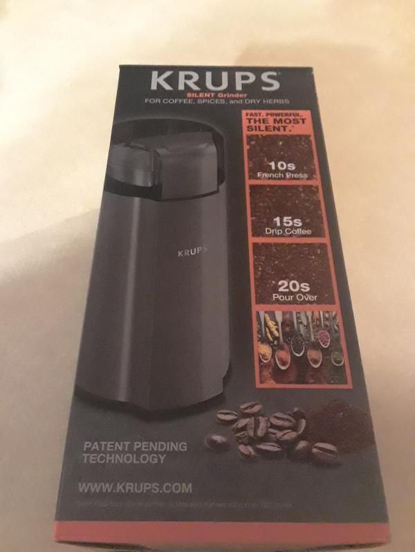 KRUPS Silent Vortex Electric Grinder for Coffee, Spices, and Dry Herbs  (120v), TV & Home Appliances, Kitchen Appliances, Juicers, Blenders &  Grinders on Carousell