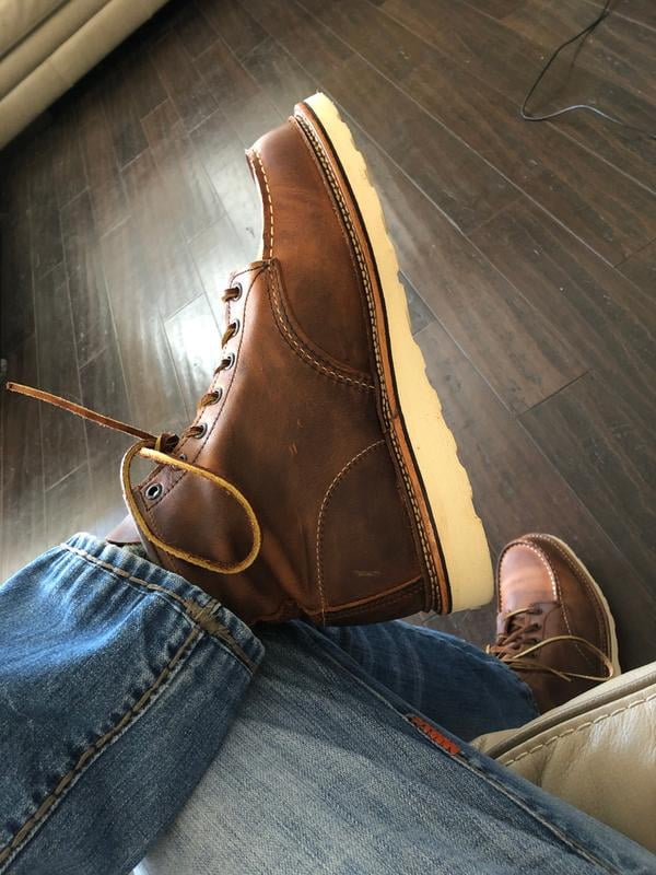 red wing 1907 on feet