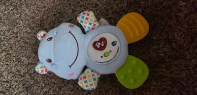 VTech Baby Lil' Critters Huggable Hippo Teether Blue