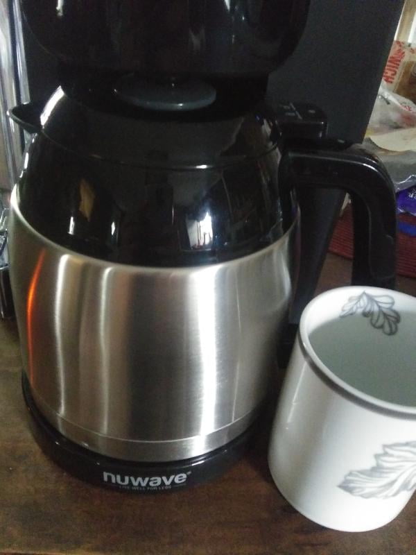 NuWave BruHub Single Serve/Full Pot Smart Coffee Maker Brewer