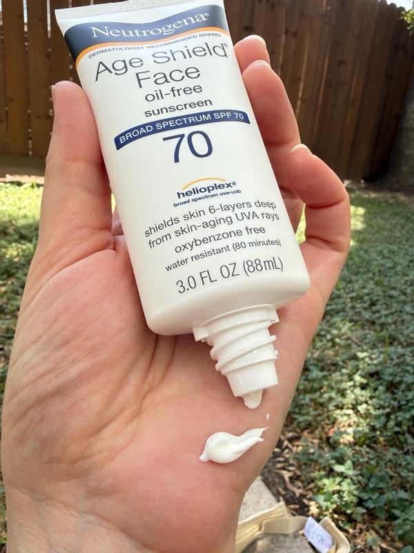 Neutrogena Age Shield Face Sunscreen Lotion, SPF 70, 3 fl oz HSA