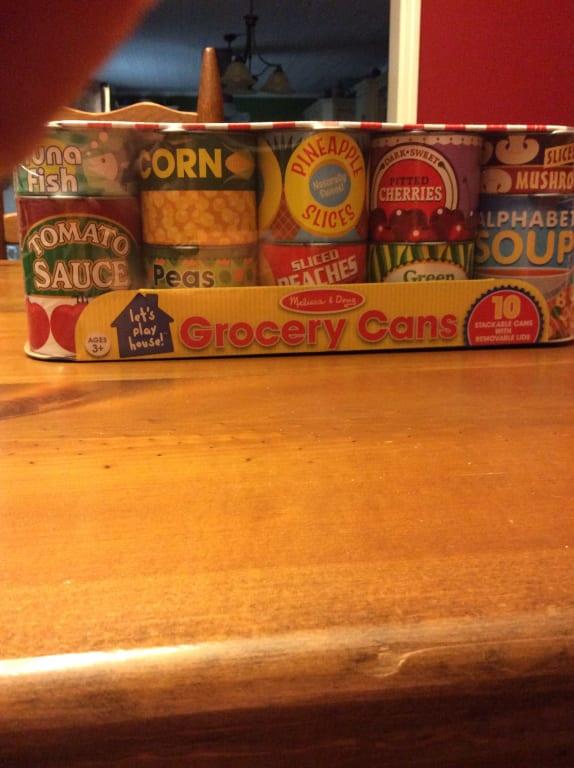 Melissa Doug Let/'s Play House Grocery Cans Food Kitchen Accessory 10