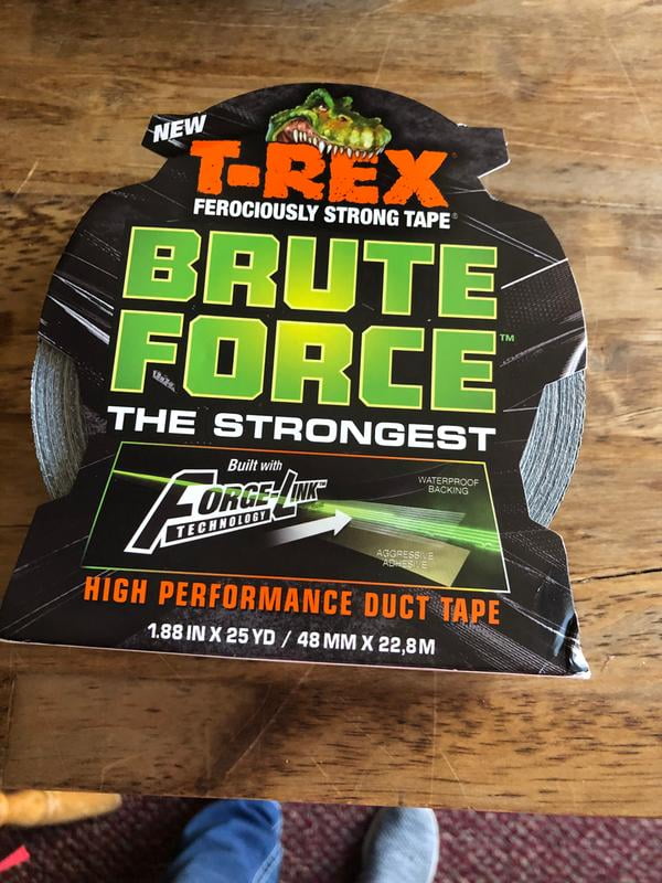 1.88-Inch x 25-Yard Black T-Rex 242703 Brute Force Strongest High Performance Duct Tape 