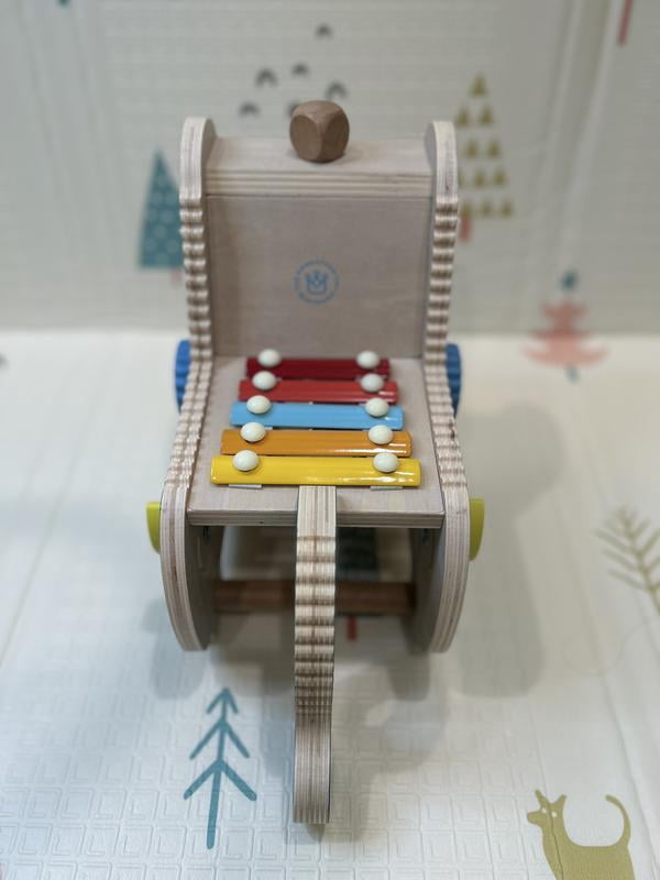 Manhattan Toy Musical Chicken Wooden Instrument for Toddlers with
