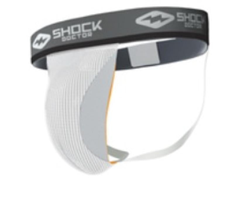 Protège-coupe Et Jockstrap Duke & Shock Doctor XXL - Ancien Stock Neuf, Blanc, Années 90