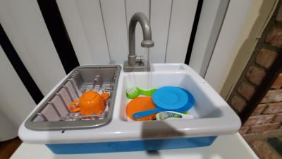 Spark Create Imagine 21 Piece Sink Plastic Play Kitchen, Multi-Color, Size: 38.1 x 9.843 x 27.305 cm
