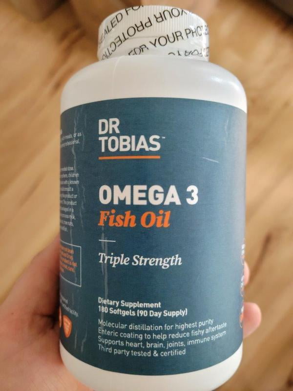 dr tobias omega 3 fish oil get another box free Dr. 2000mg Triple Strength | 180 Softgels | Heart, Brain & Joint Support | 2,000 mg Fish Oil | 800 mg EPA + 600 mg DHA | Delayed Release Omega 3 Supplement Dr. Tobias Omega 3 Fish