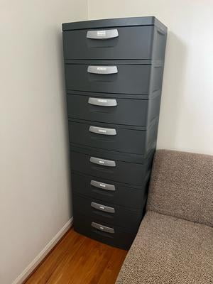Sterilite 4 Drawer Unit, Durable Plastic Storage Solution for