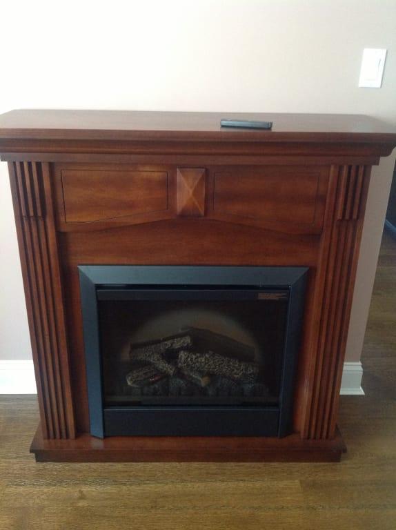 Dimplex Holbrook Mantel Electric Fireplace Walnut Walmart Com