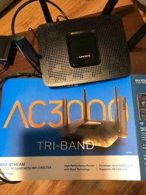 Linksys Max Stream Tri Band Ac3000 Wifi Router Black Mr9000 Walmart Com Walmart Com