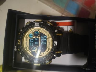 George Men's Digital Sport Wristwatch Plastic Strap with Reverse