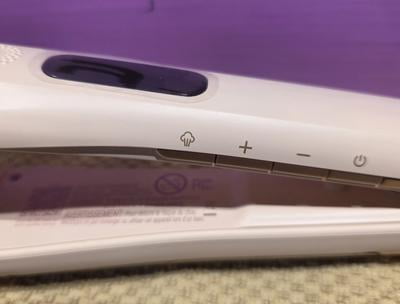 WAVTALK スチームアイロン ホワイト Wavytalk Steam Hair Straightener, 1.38'' Nano Titanium Flat Iron