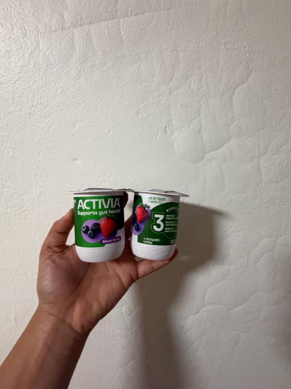 Activia Proactive Mixed Berry Prebiotic Probiotic Yogurt, 4ct