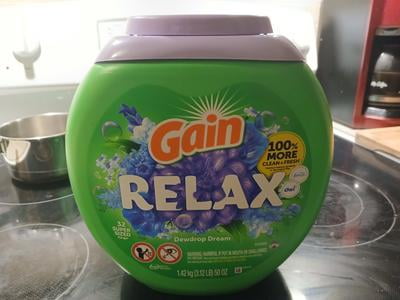 relx pod flavours Customer reviews for Gain Relax Super-Sized Flings Laundry Detergent Packs,  Dewdrop Dream Scent, 18 Count