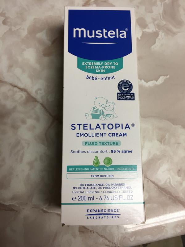Mustela stelatopia emollient cream for baby atopic-prone skin 200ml - Lyskin