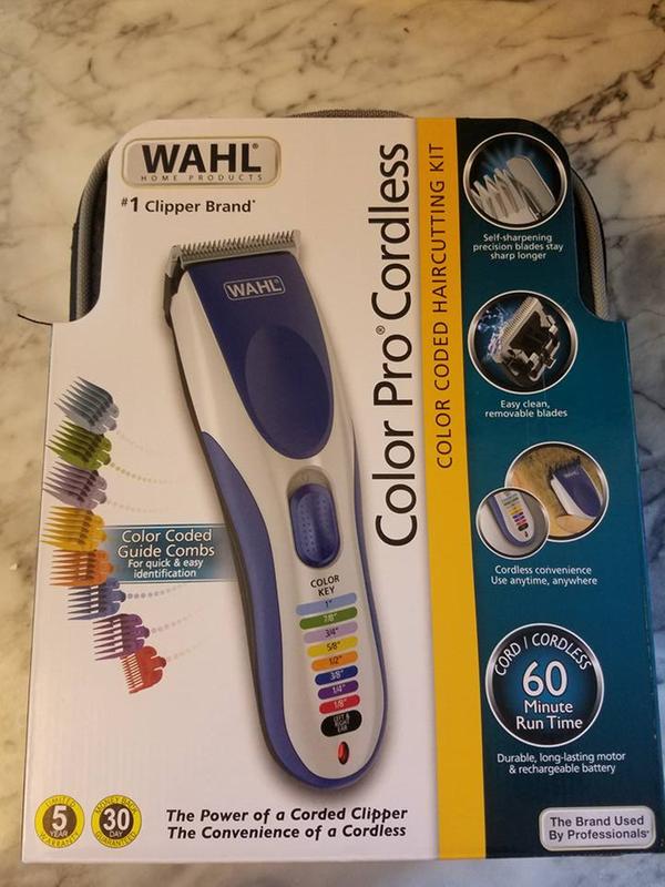 wahl color pro rechargeable clipper kit