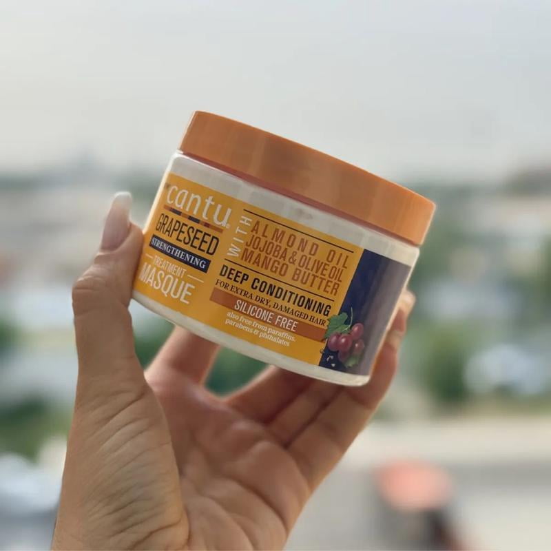 Cantu Grapeseed Strengthening Treatment Mask, 12 oz. - Walmart.com