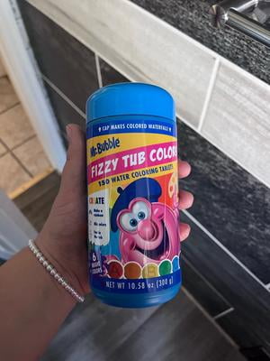 12 pack) Mr. Bubble Fizzy Tub Colors, Fragrance Free, Waterfall