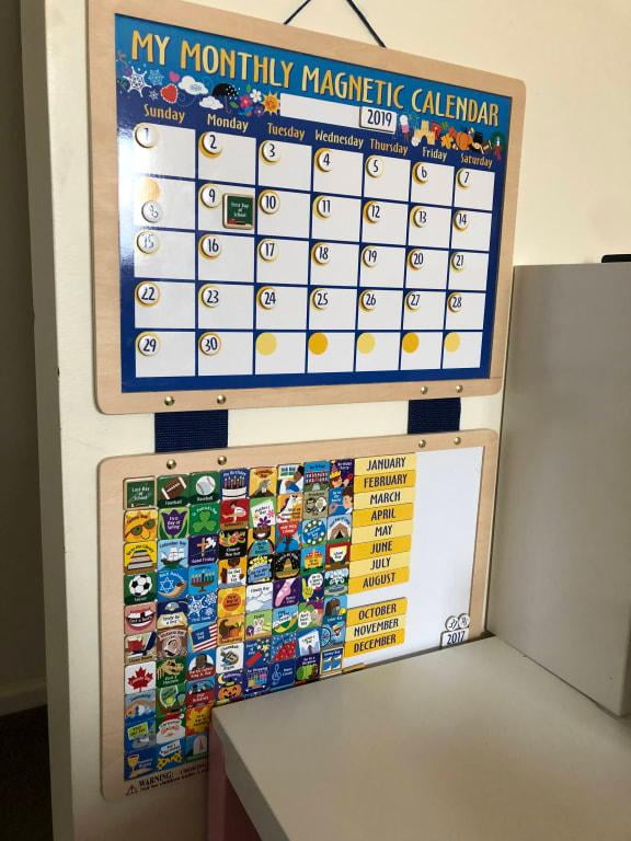 melissa and doug magnetic calendar replacement pieces