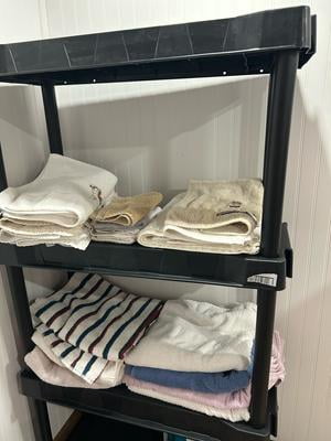 Hyper Tough 4 Shelf Plastic Shelving Unit 13.88