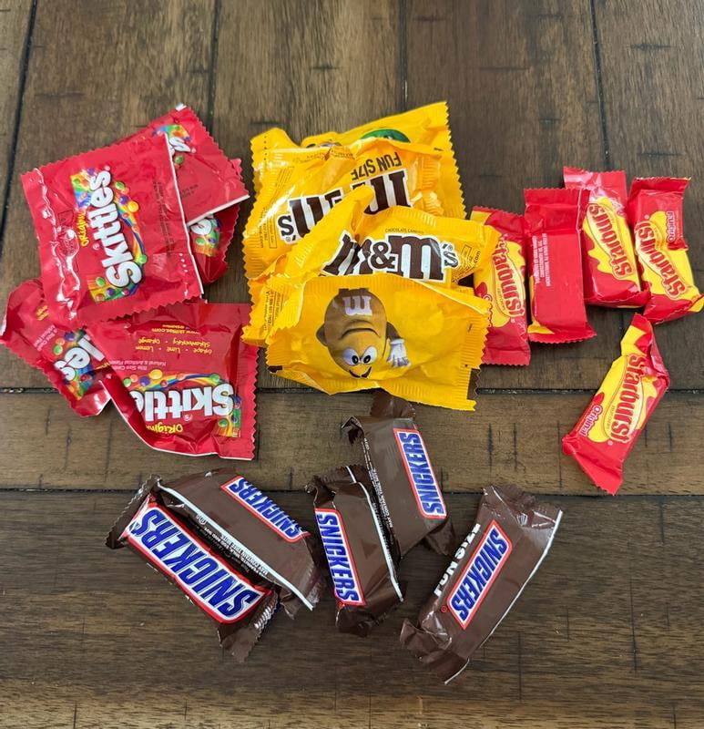 M&M's, Snickers, Skittles Variety Mix, Assorted Fun Size Candy