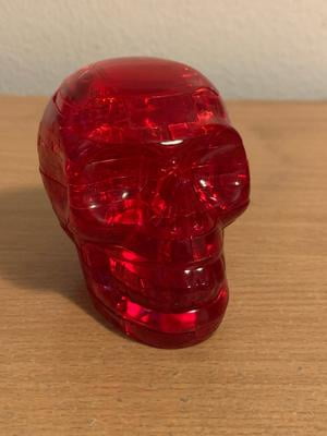 Original 3D Crystal Puzzles Skull 2 Pieces BePuzzled Plastic 3D